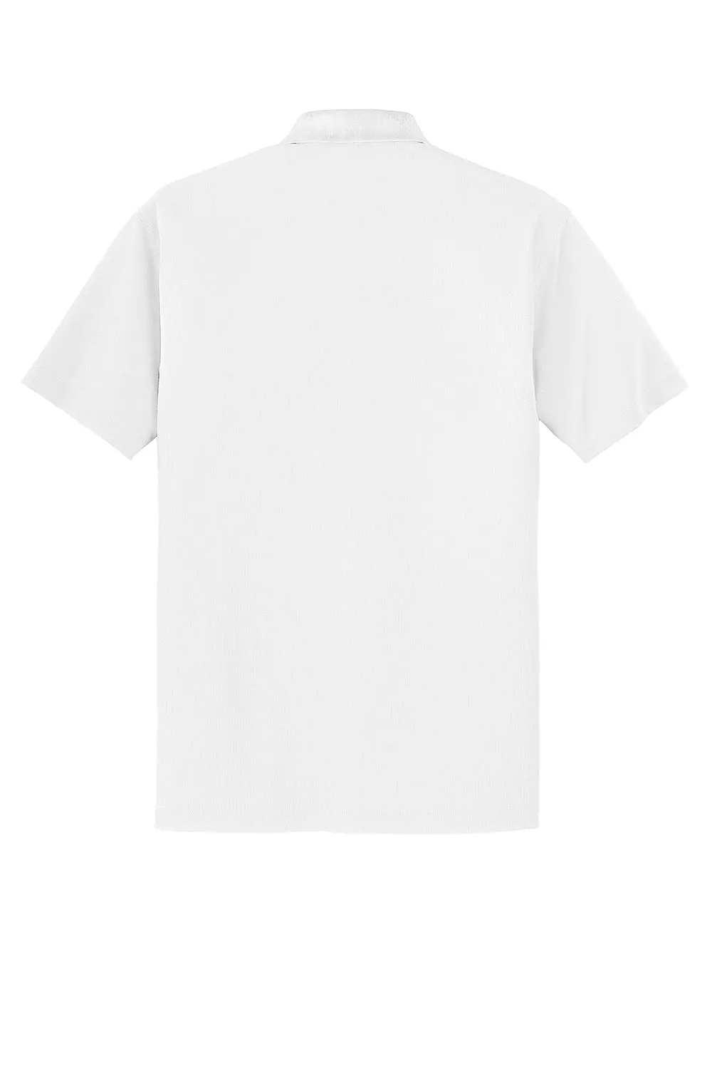 Port Authority Mens Dry Zone Moisture Wicking Short Sleeve Polo Shirt - White