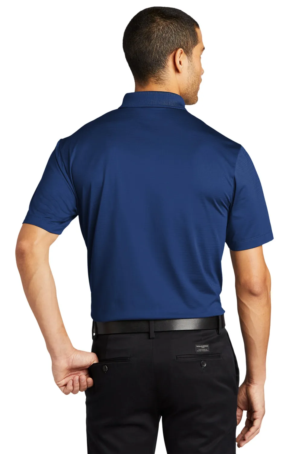 Port Authority Mens Eclipse Moisture Wicking Short Sleeve Polo Shirt - Estate Blue