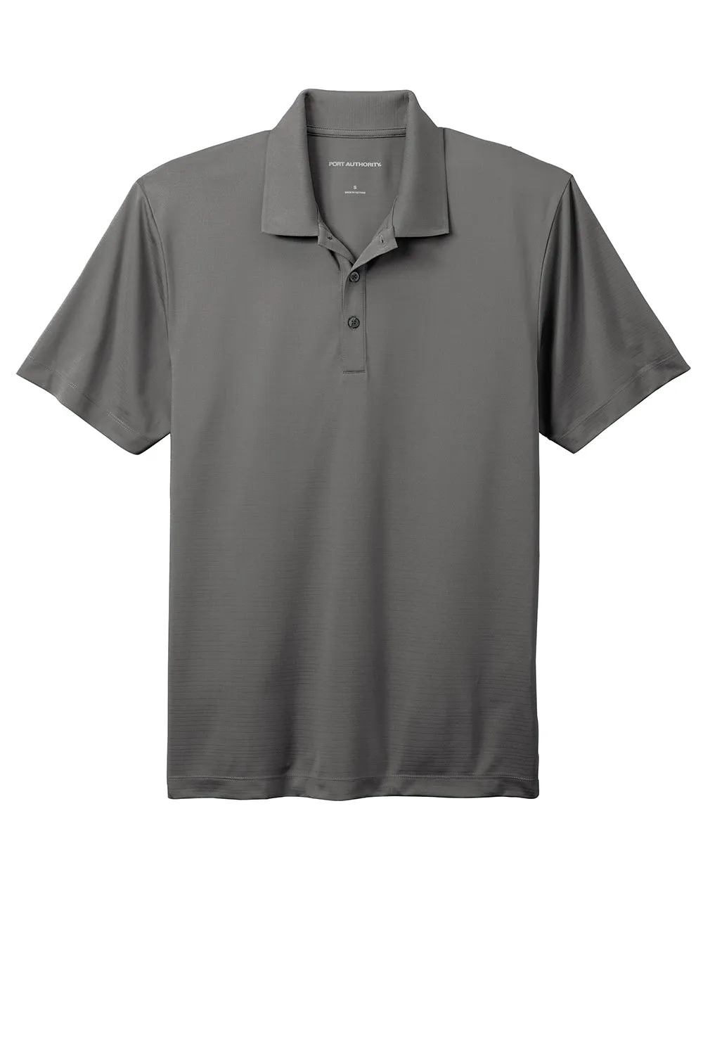 Port Authority Mens Eclipse Moisture Wicking Short Sleeve Polo Shirt - Shadow Grey