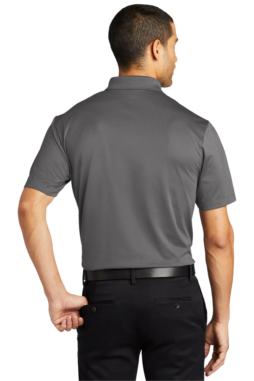 Port Authority Mens Eclipse Moisture Wicking Short Sleeve Polo Shirt - Shadow Grey