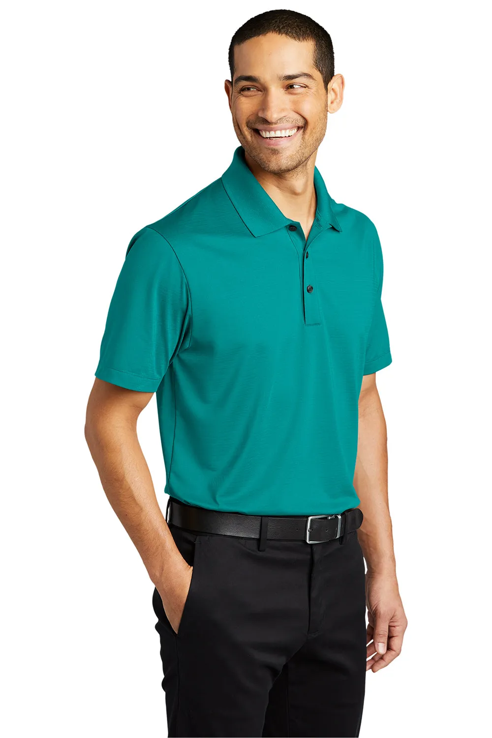 Port Authority Mens Eclipse Moisture Wicking Short Sleeve Polo Shirt - Tropic Blue