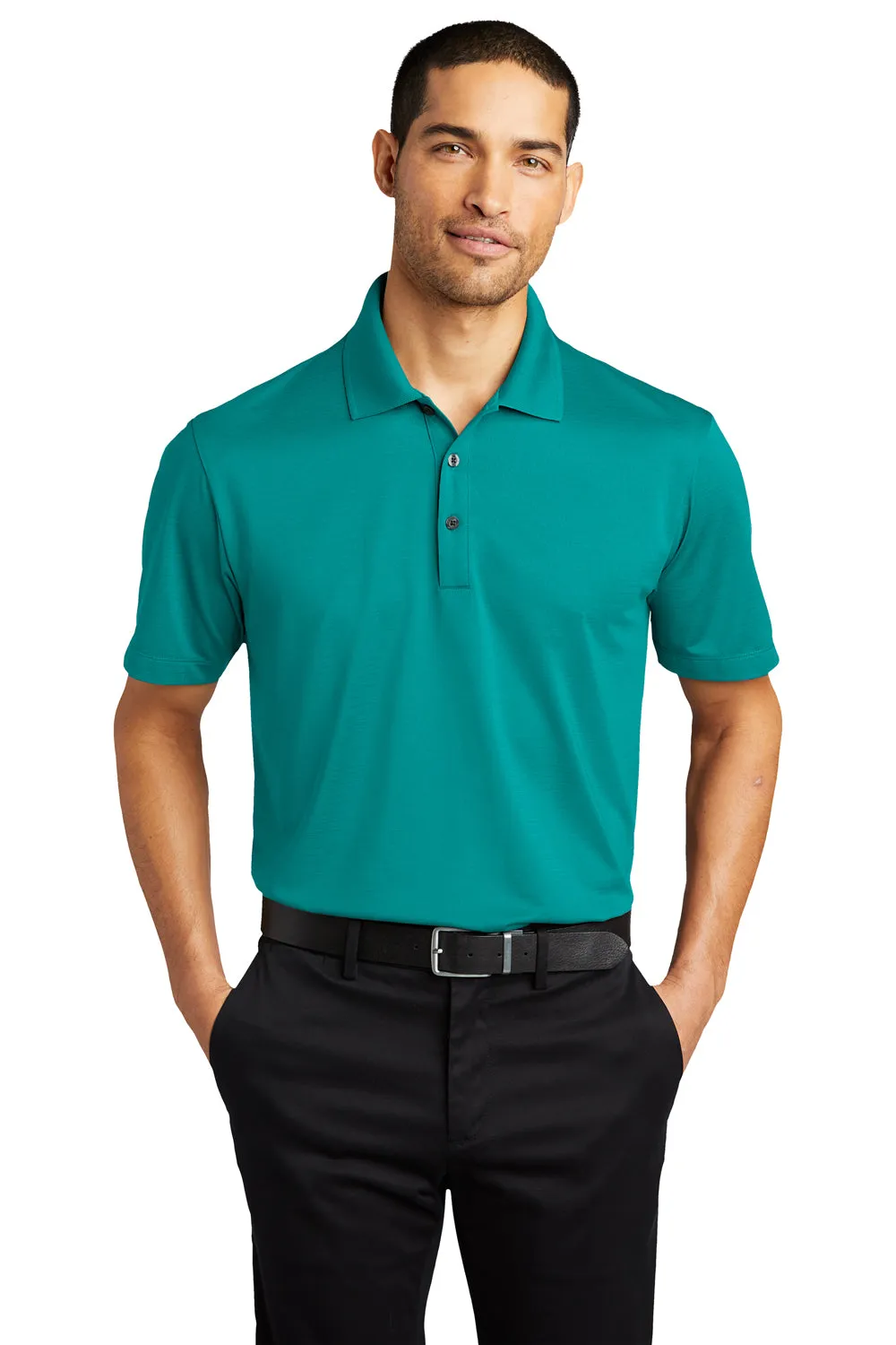 Port Authority Mens Eclipse Moisture Wicking Short Sleeve Polo Shirt - Tropic Blue