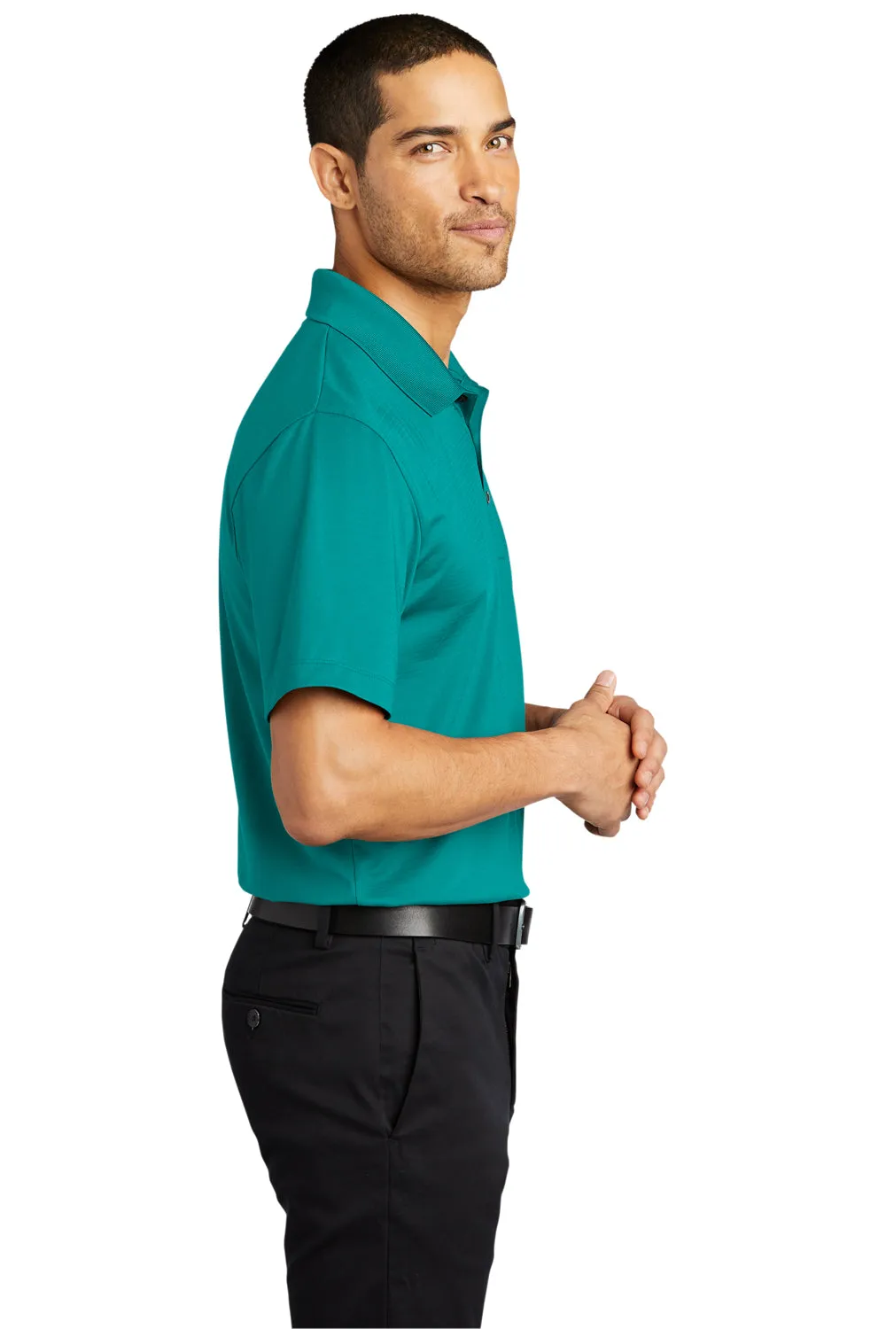 Port Authority Mens Eclipse Moisture Wicking Short Sleeve Polo Shirt - Tropic Blue