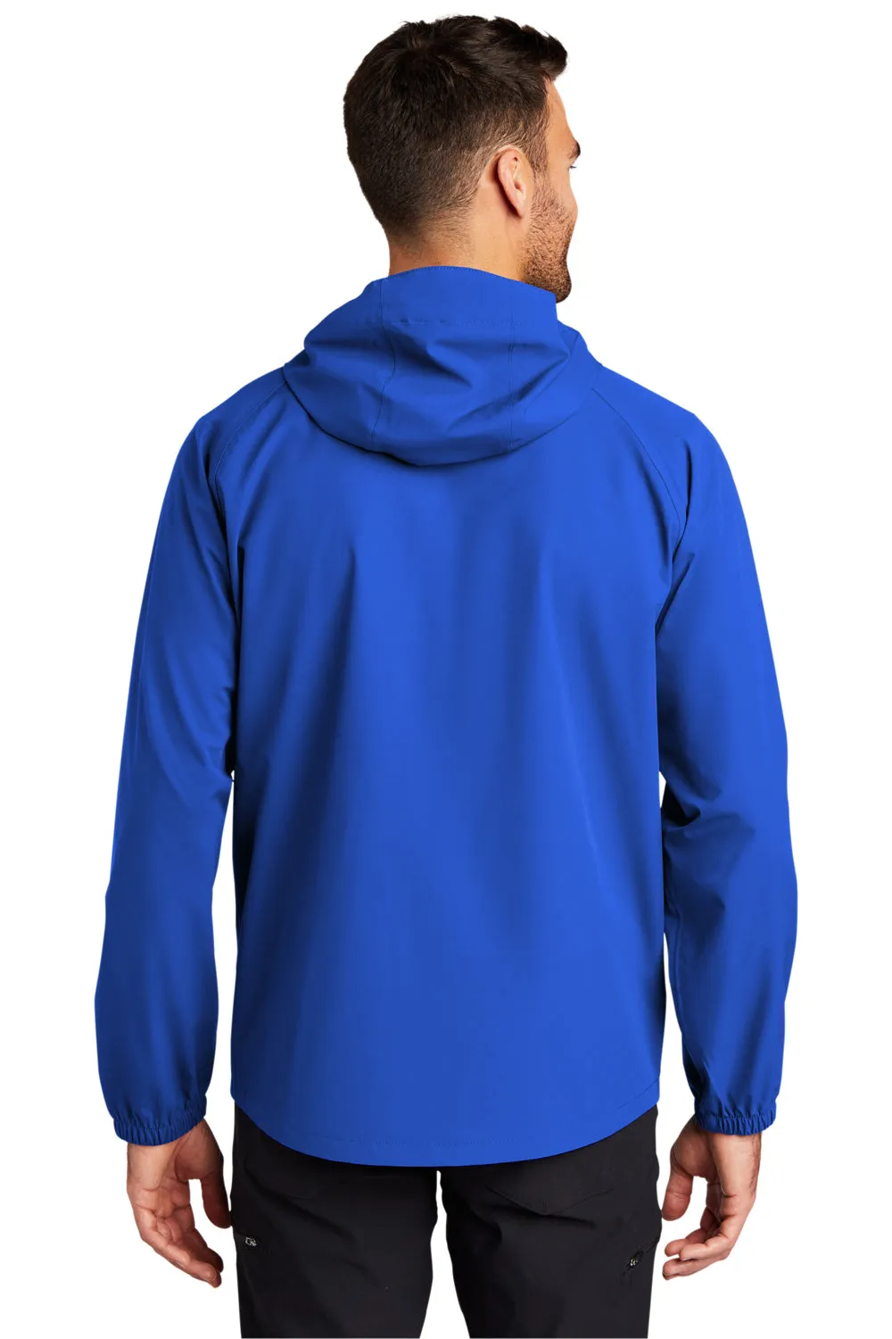 Port Authority Mens Essential Waterproof Full Zip Hooded Rain Jacket - True Royal Blue