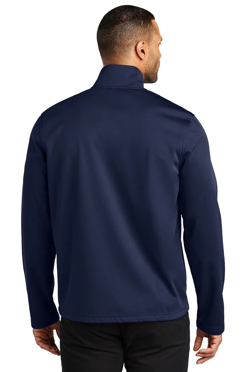 Port Authority Mens Flexshell Water Resistant Full Zip Jacket - True Navy Blue