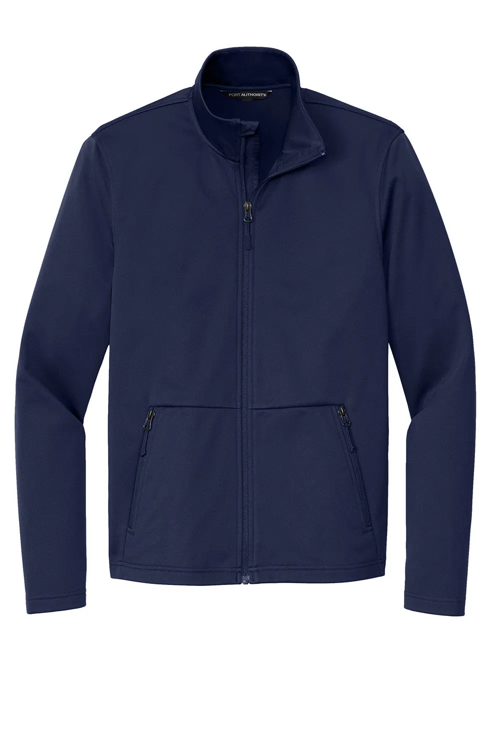 Port Authority Mens Flexshell Water Resistant Full Zip Jacket - True Navy Blue