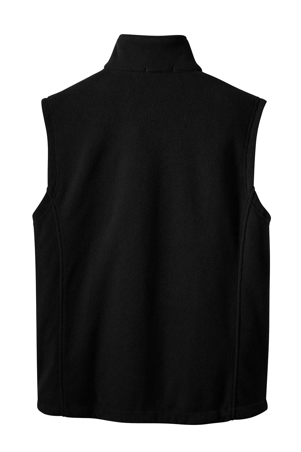 Port Authority Mens Full Zip Fleece Vest - Black