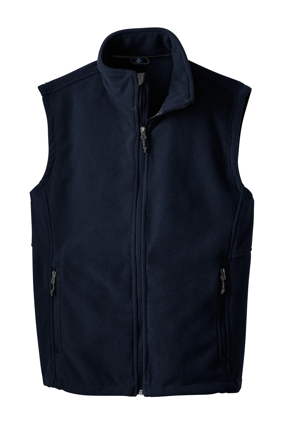 Port Authority Mens Full Zip Fleece Vest - True Navy Blue