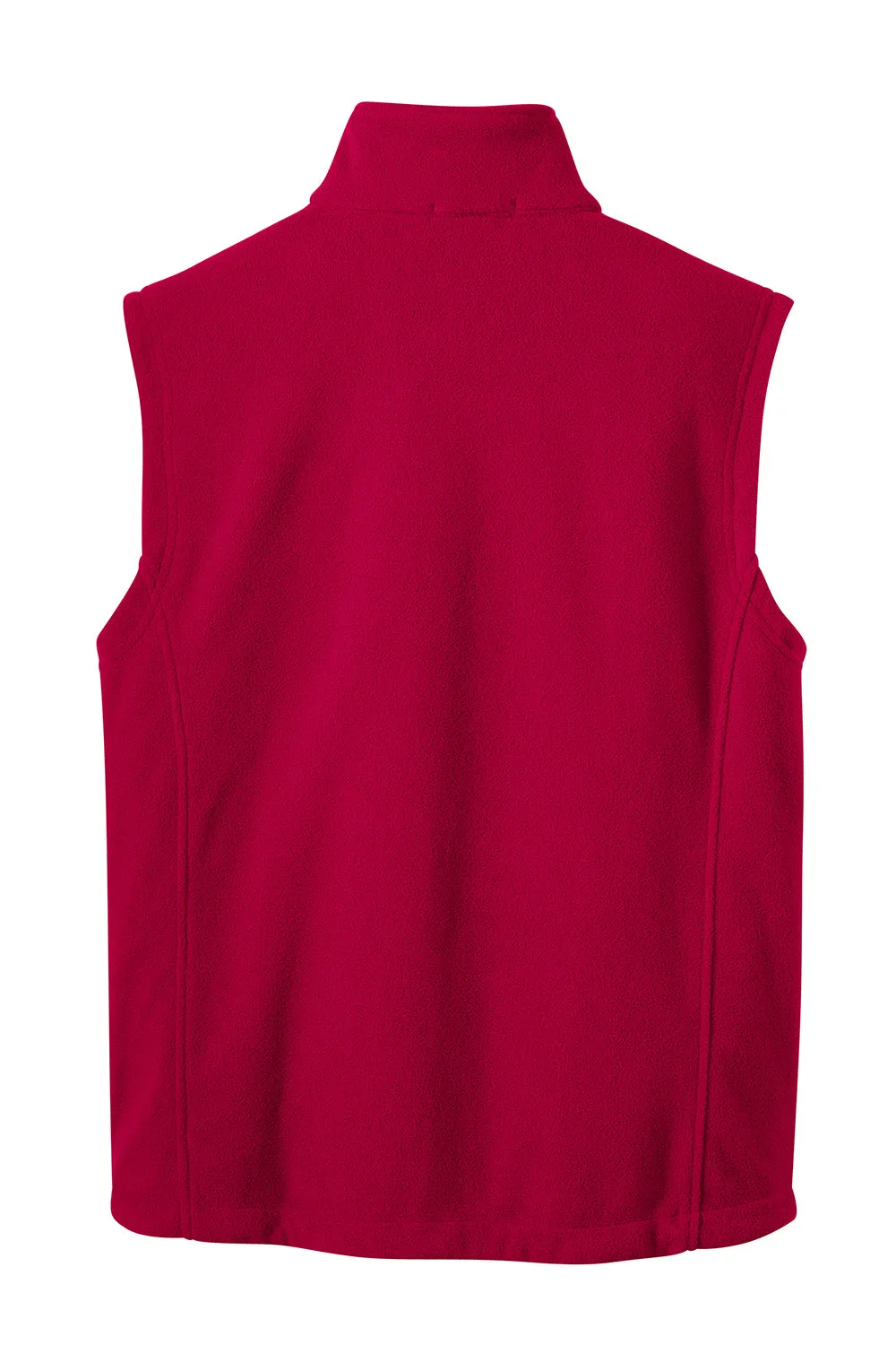 Port Authority Mens Full Zip Fleece Vest - True Red