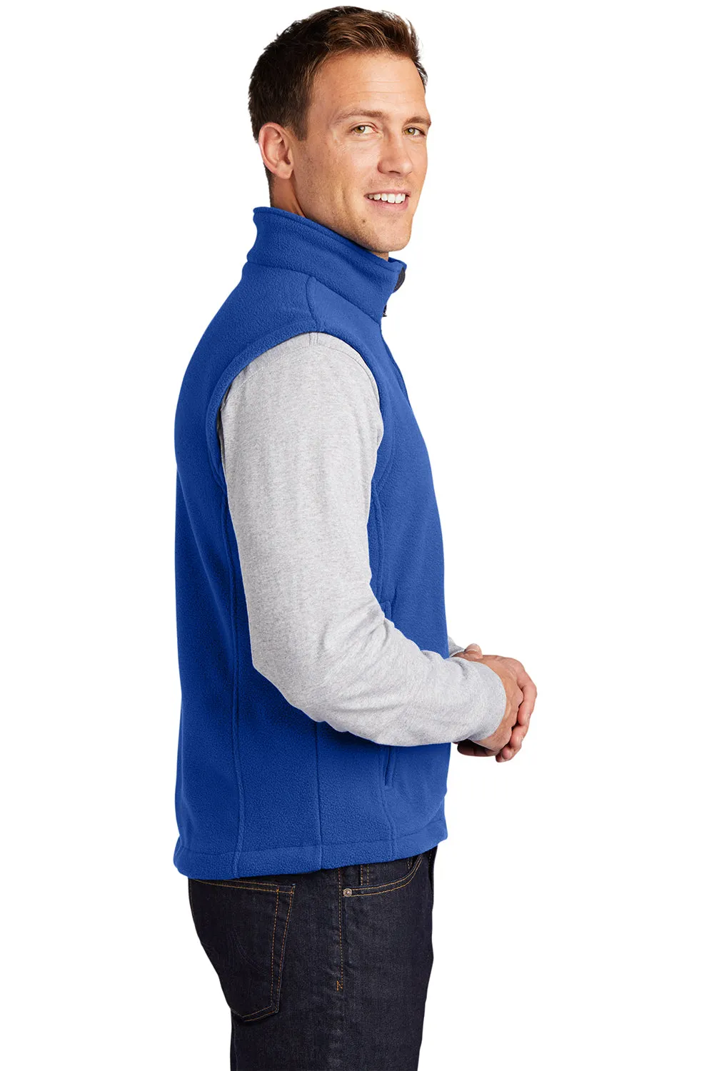 Port Authority Mens Full Zip Fleece Vest - True Royal Blue