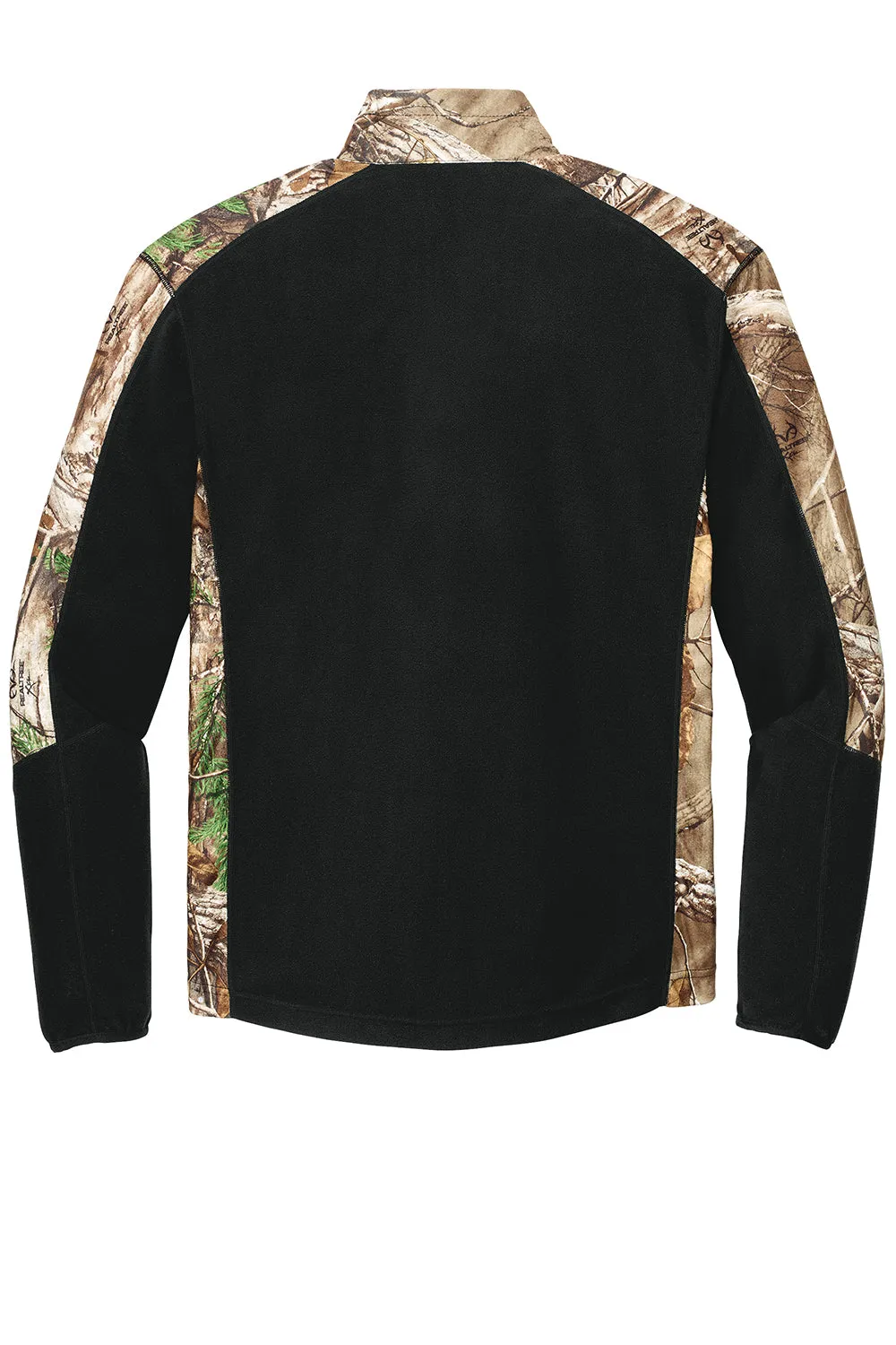 Port Authority Mens Full Zip Microfleece Jacket - Black/Realtree Xtra Camo - Closeout