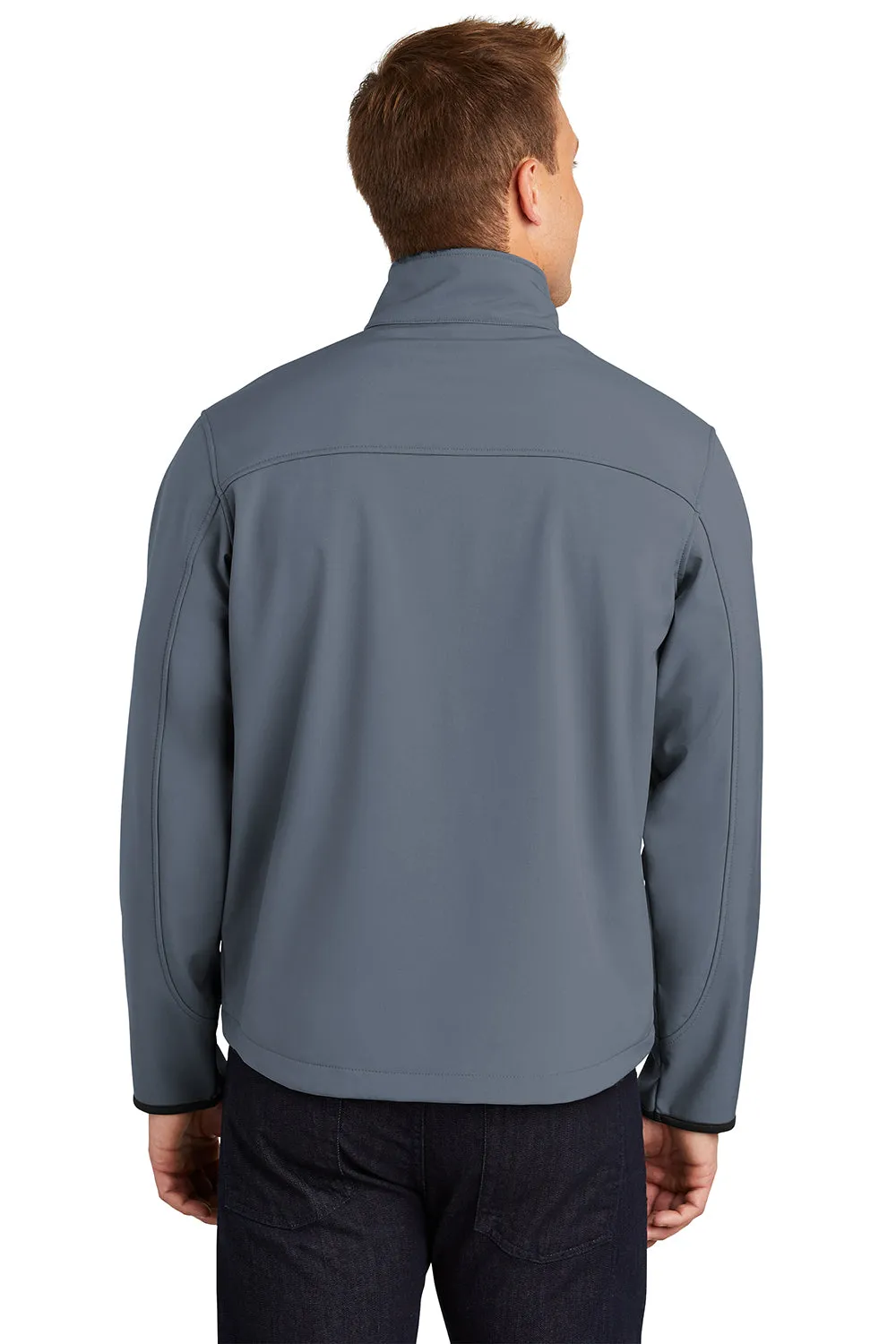Port Authority Mens Glacier Wind & Water Resistant Full Zip Jacket - Atlantic Blue/Chrome