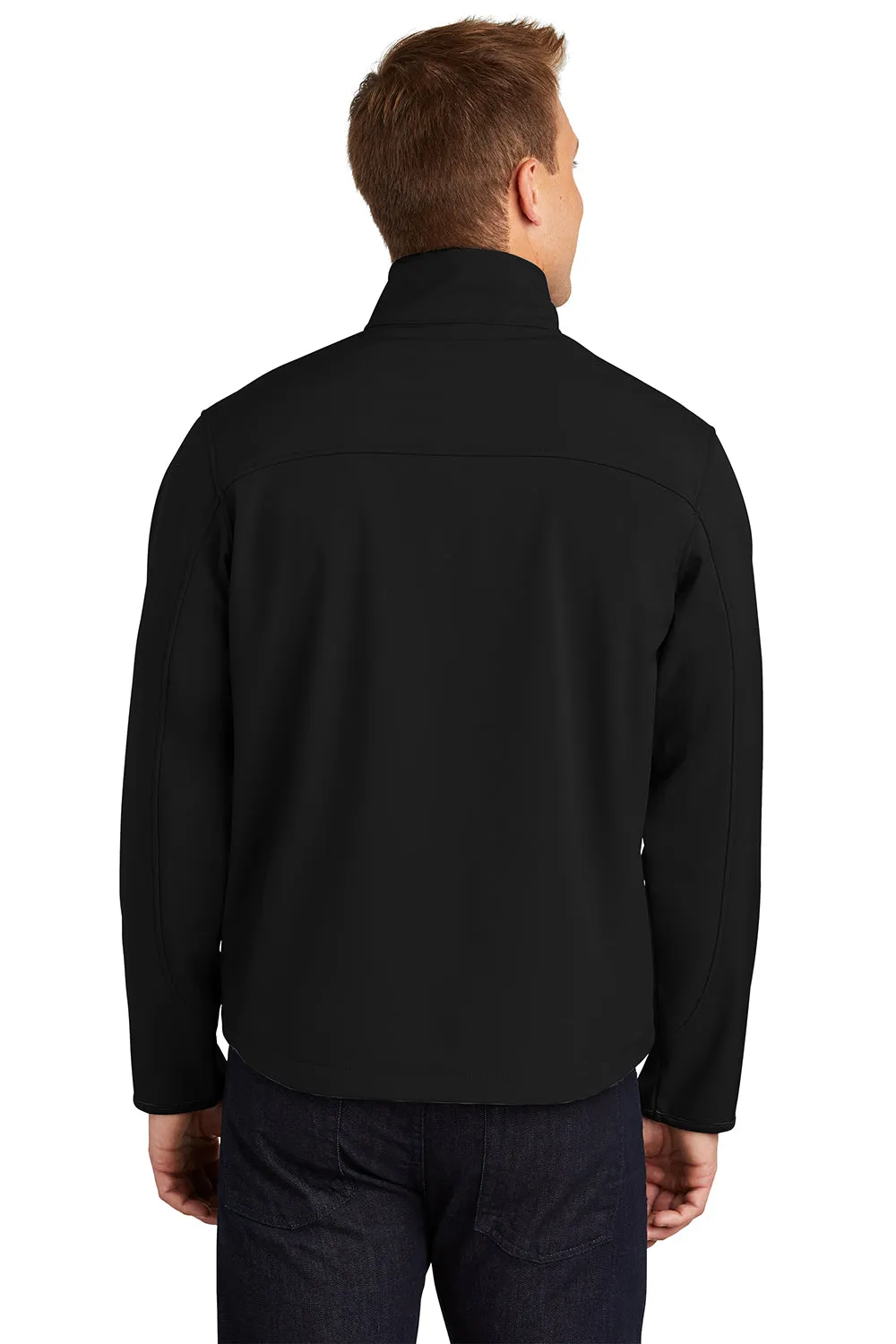 Port Authority Mens Glacier Wind & Water Resistant Full Zip Jacket - Black/Chrome Grey