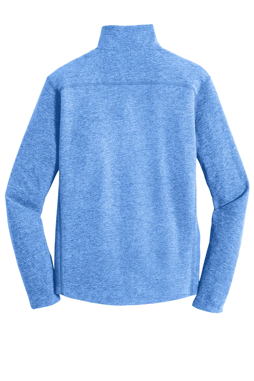 Port Authority Mens Heather Pill Resistant Microfleece Full Zip Sweatshirt - Heather Light Royal Blue