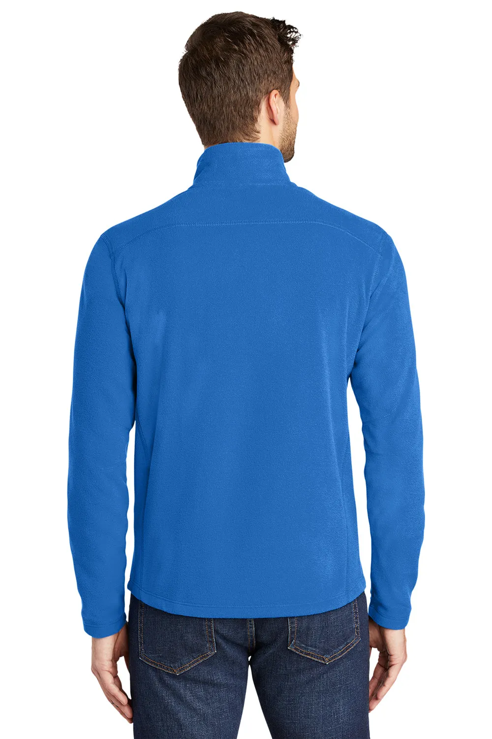 Port Authority Mens Microfleece Pill Resistant Full Zip Jacket - Light Royal Blue