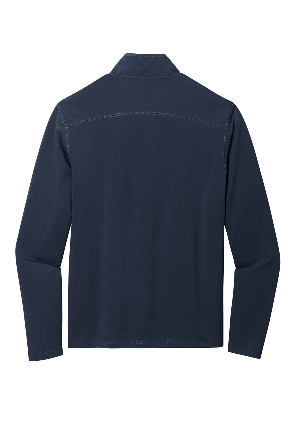 Port Authority Mens Microterry Snag Resistant 1/4 Zip Sweatshirt - River Navy Blue