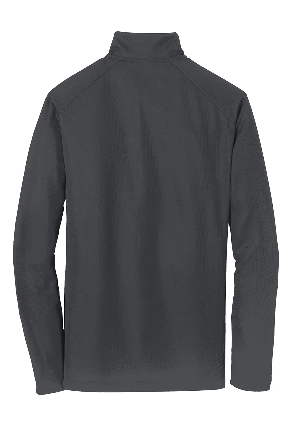 Port Authority Mens Moisture Wicking 1/4 Zip Sweatshirt - Battleship Grey