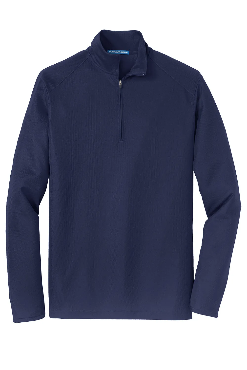 Port Authority Mens Moisture Wicking 1/4 Zip Sweatshirt - True Navy Blue