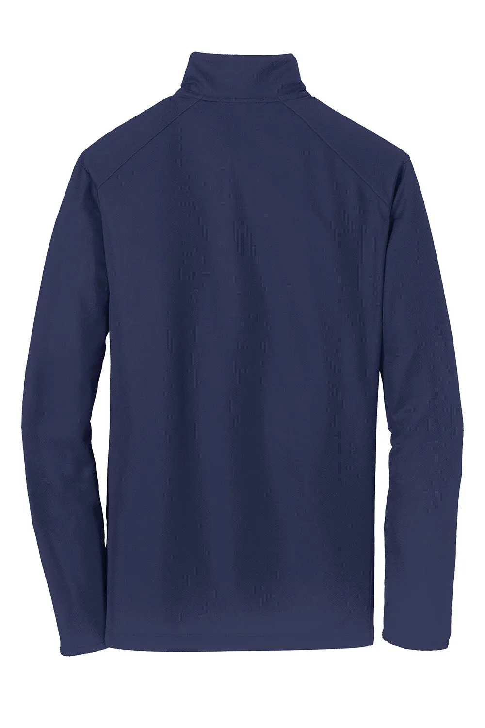 Port Authority Mens Moisture Wicking 1/4 Zip Sweatshirt - True Navy Blue