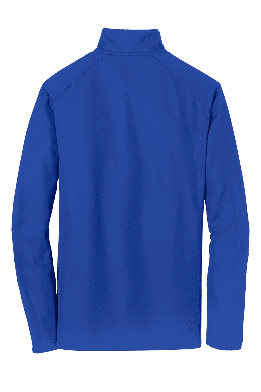 Port Authority Mens Moisture Wicking 1/4 Zip Sweatshirt - True Royal Blue