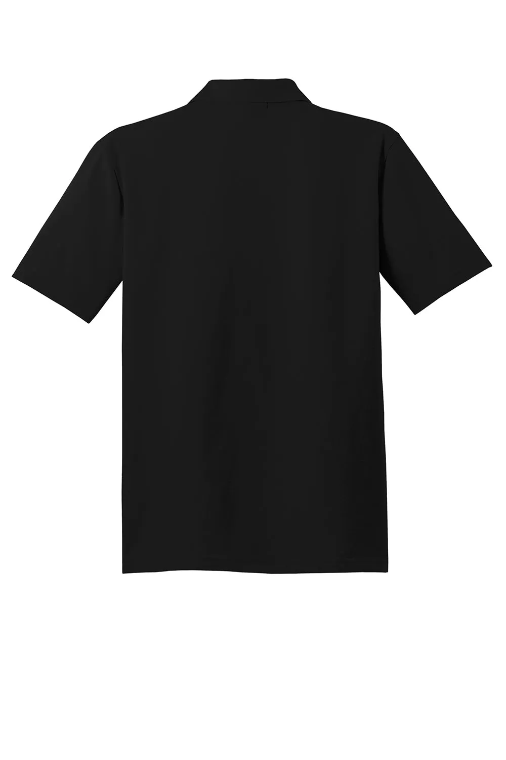 Port Authority Mens Moisture Wicking Short Sleeve Polo Shirt - Black