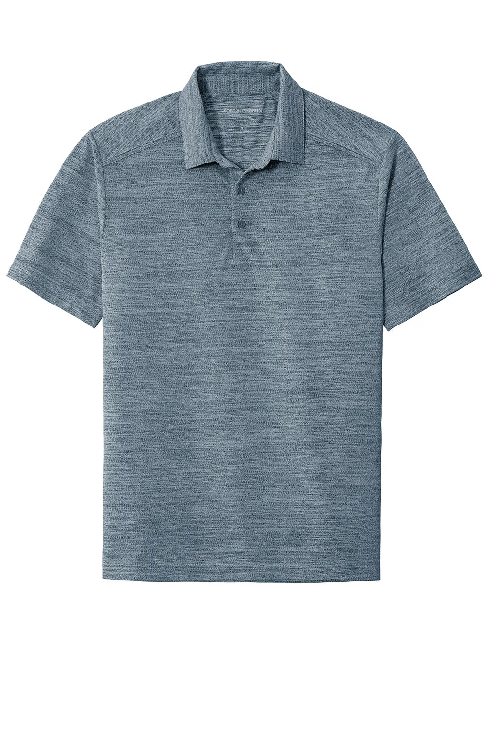 Port Authority Mens Moisture Wicking Short Sleeve Polo Shirt - Regatta Blue/Gusty Grey