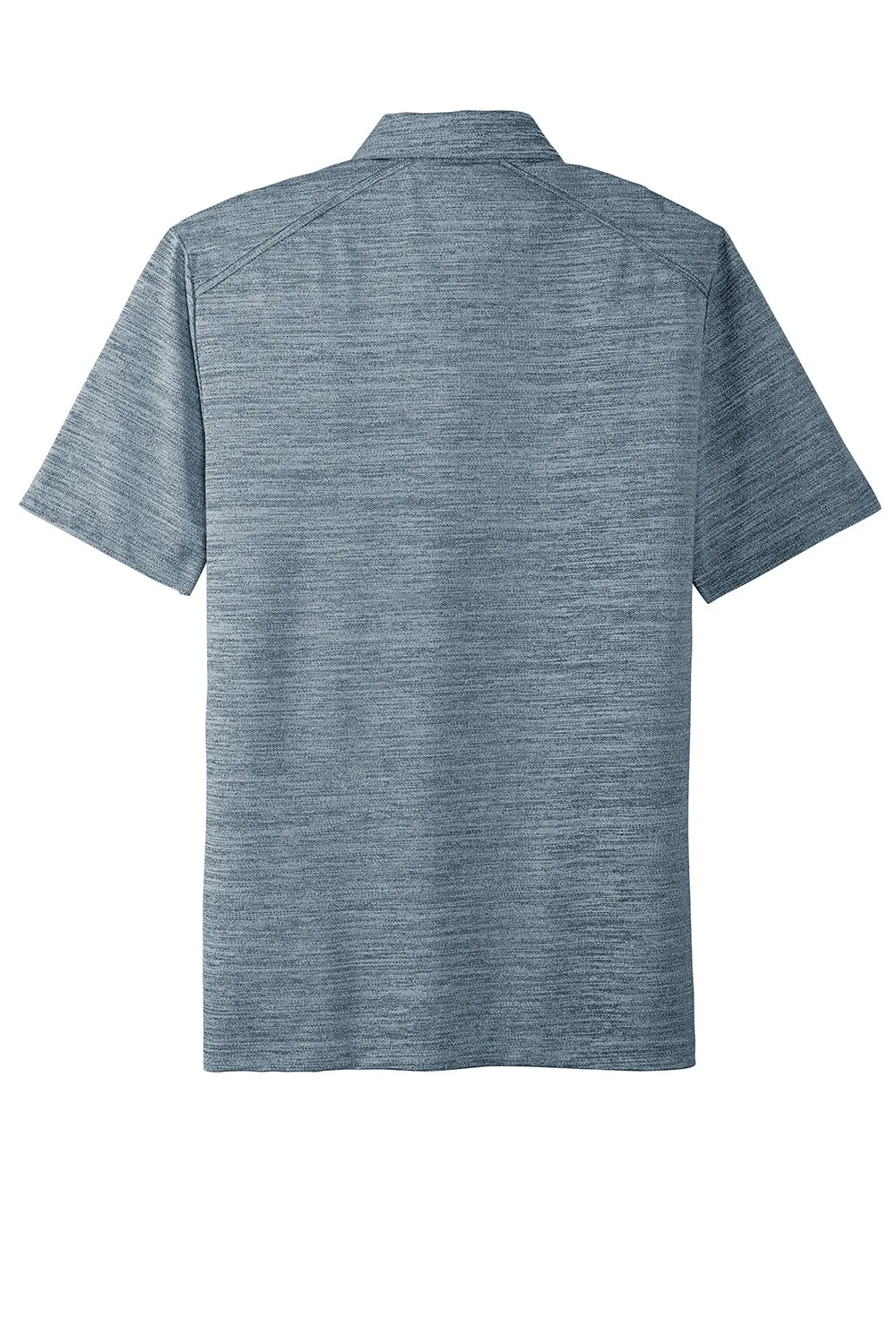 Port Authority Mens Moisture Wicking Short Sleeve Polo Shirt - Regatta Blue/Gusty Grey