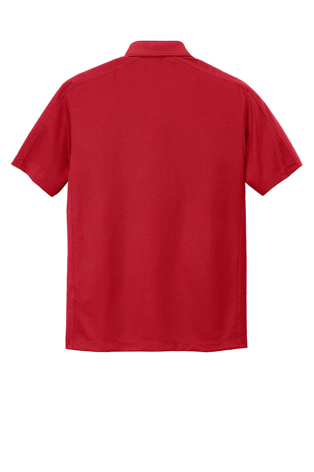 Port Authority Mens Moisture Wicking Short Sleeve Polo Shirt - Rich Red