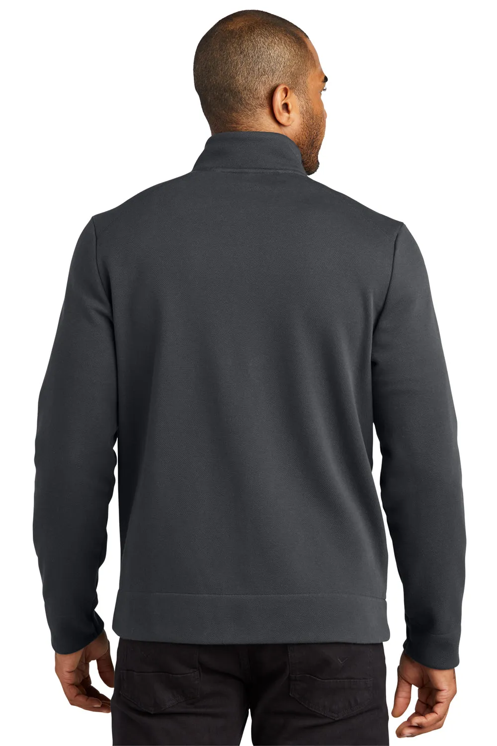 Port Authority Mens Network Fleece Full Zip Jacket - Charcoal Grey