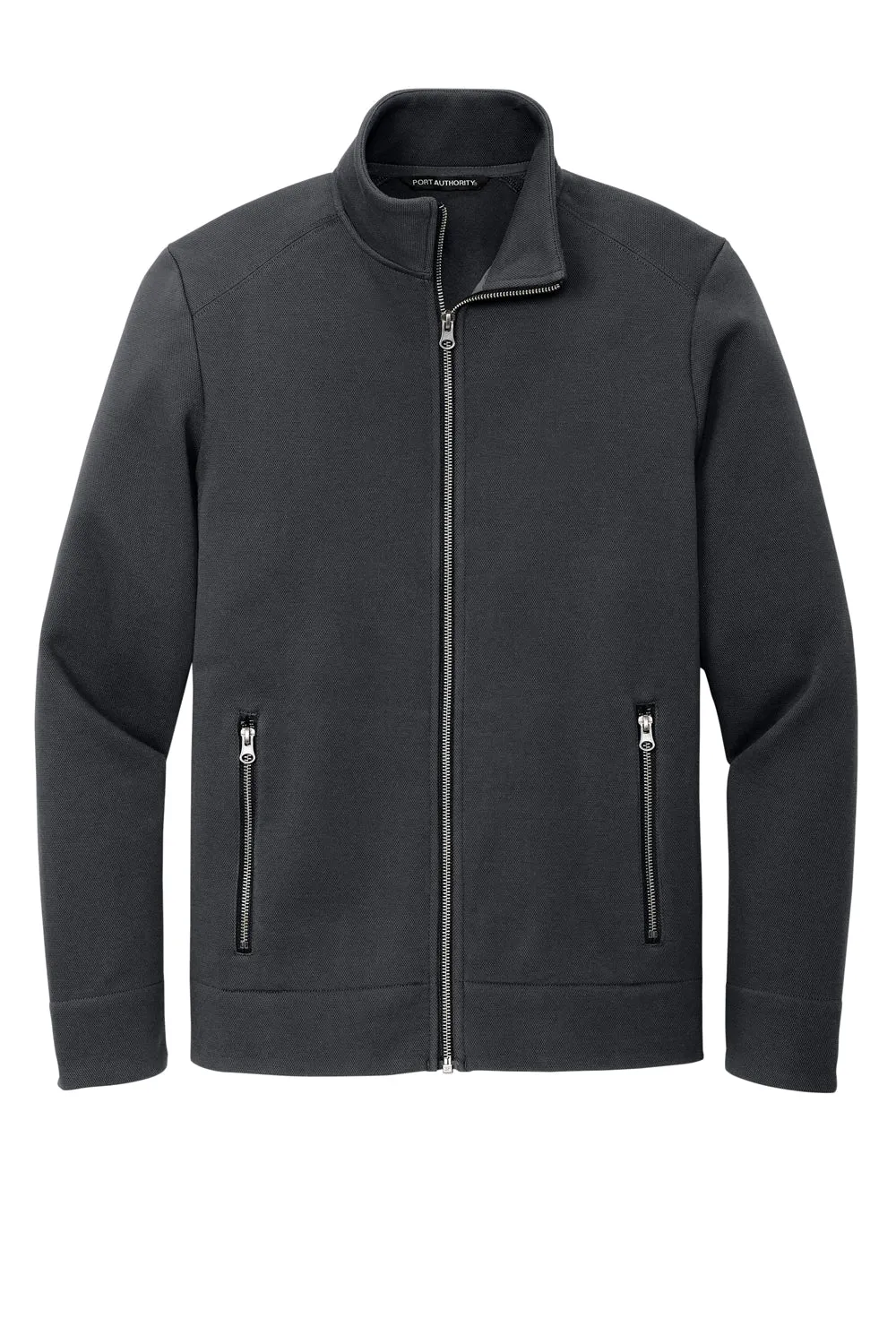 Port Authority Mens Network Fleece Full Zip Jacket - Charcoal Grey