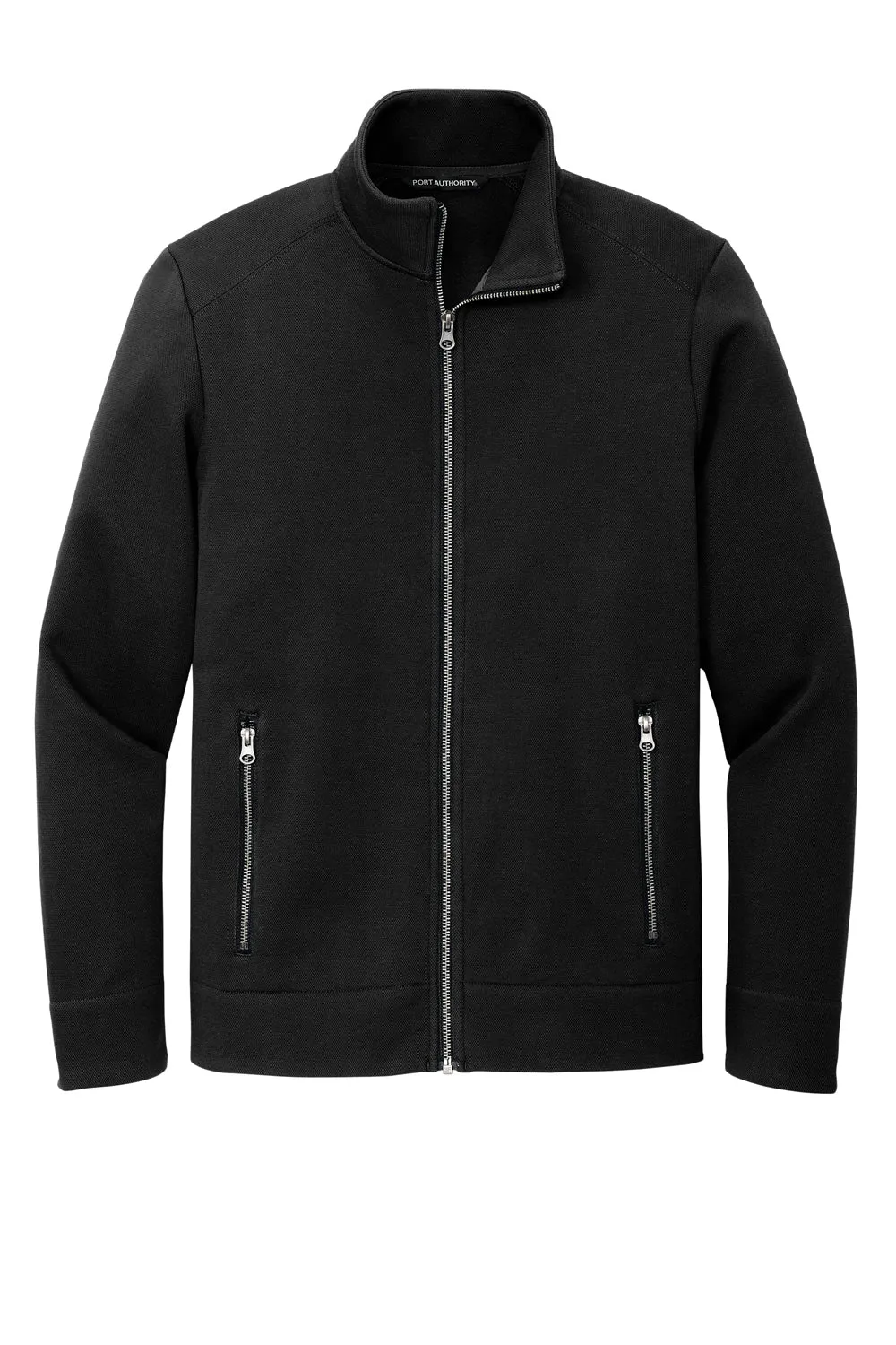 Port Authority Mens Network Fleece Full Zip Jacket - Deep Black