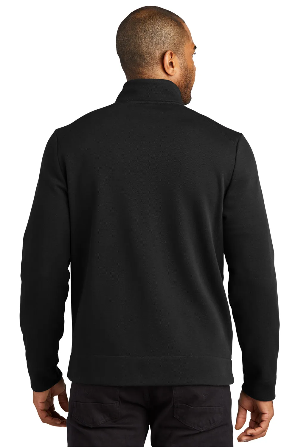 Port Authority Mens Network Fleece Full Zip Jacket - Deep Black