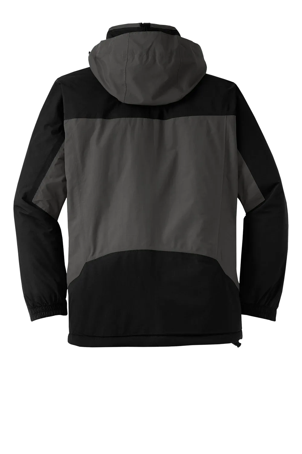 Port Authority Mens Nootka Waterproof Full Zip Hooded Jacket - Graphite Grey/Black