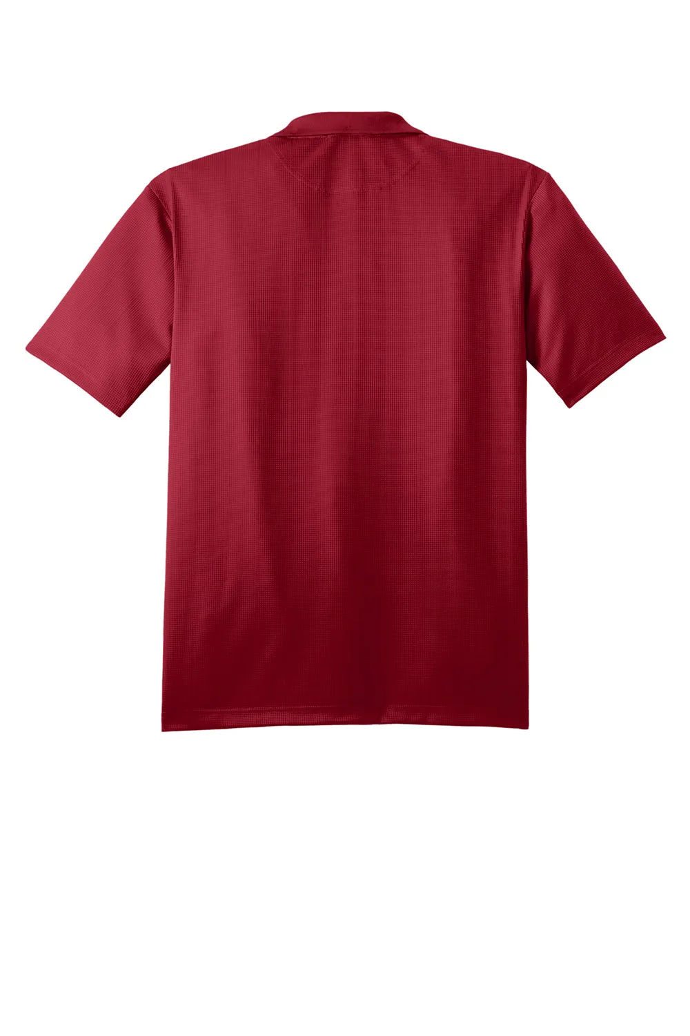 Port Authority Mens Performance Moisture Wicking Short Sleeve Polo Shirt - Rich Red