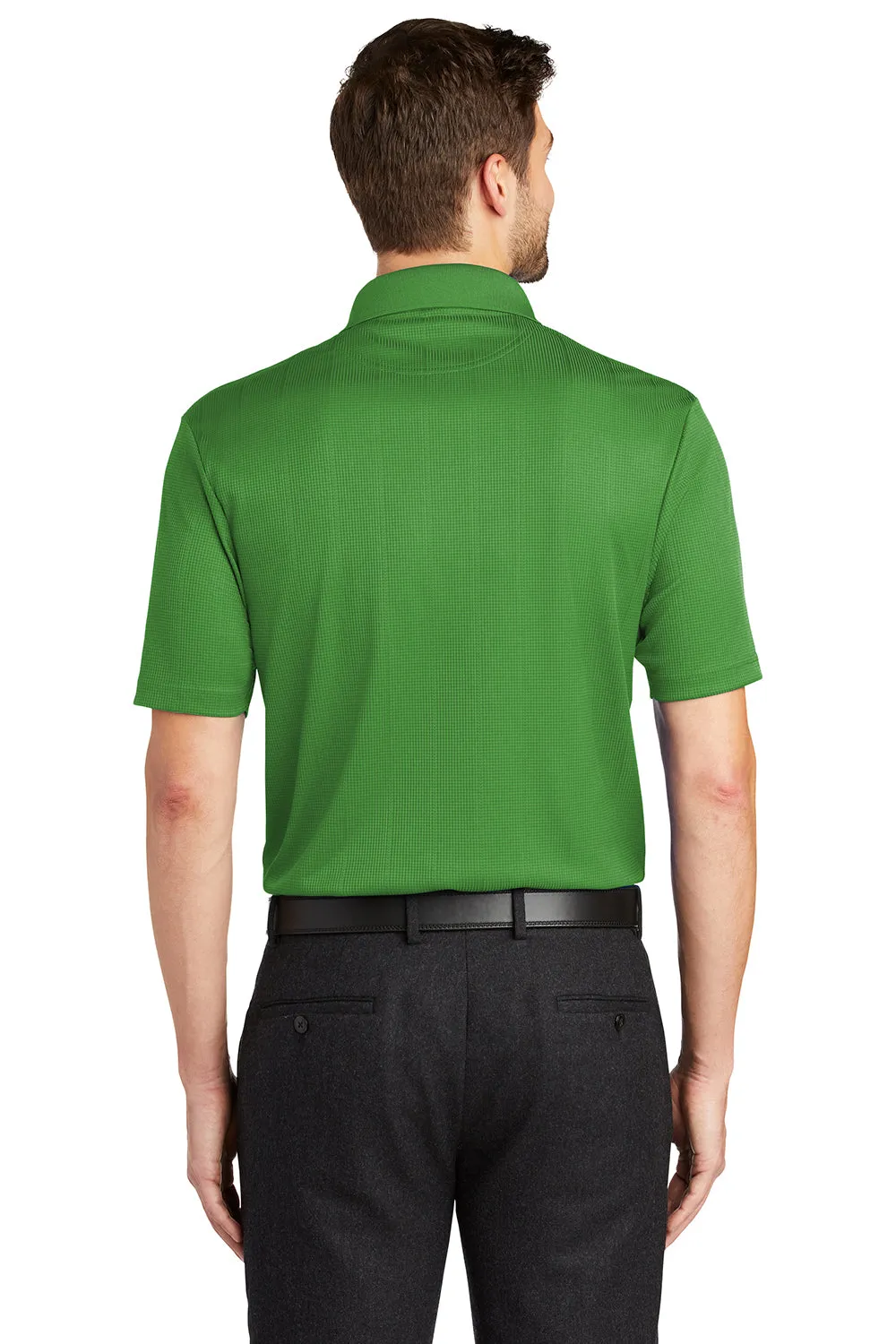 Port Authority Mens Performance Moisture Wicking Short Sleeve Polo Shirt - Vine Green