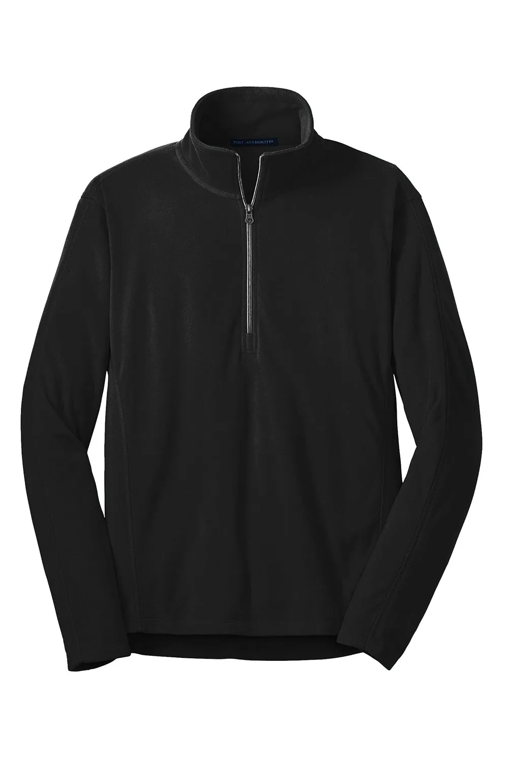 Port Authority Mens Pill Resistant Microfleece 1/4 Zip Sweatshirt - Black
