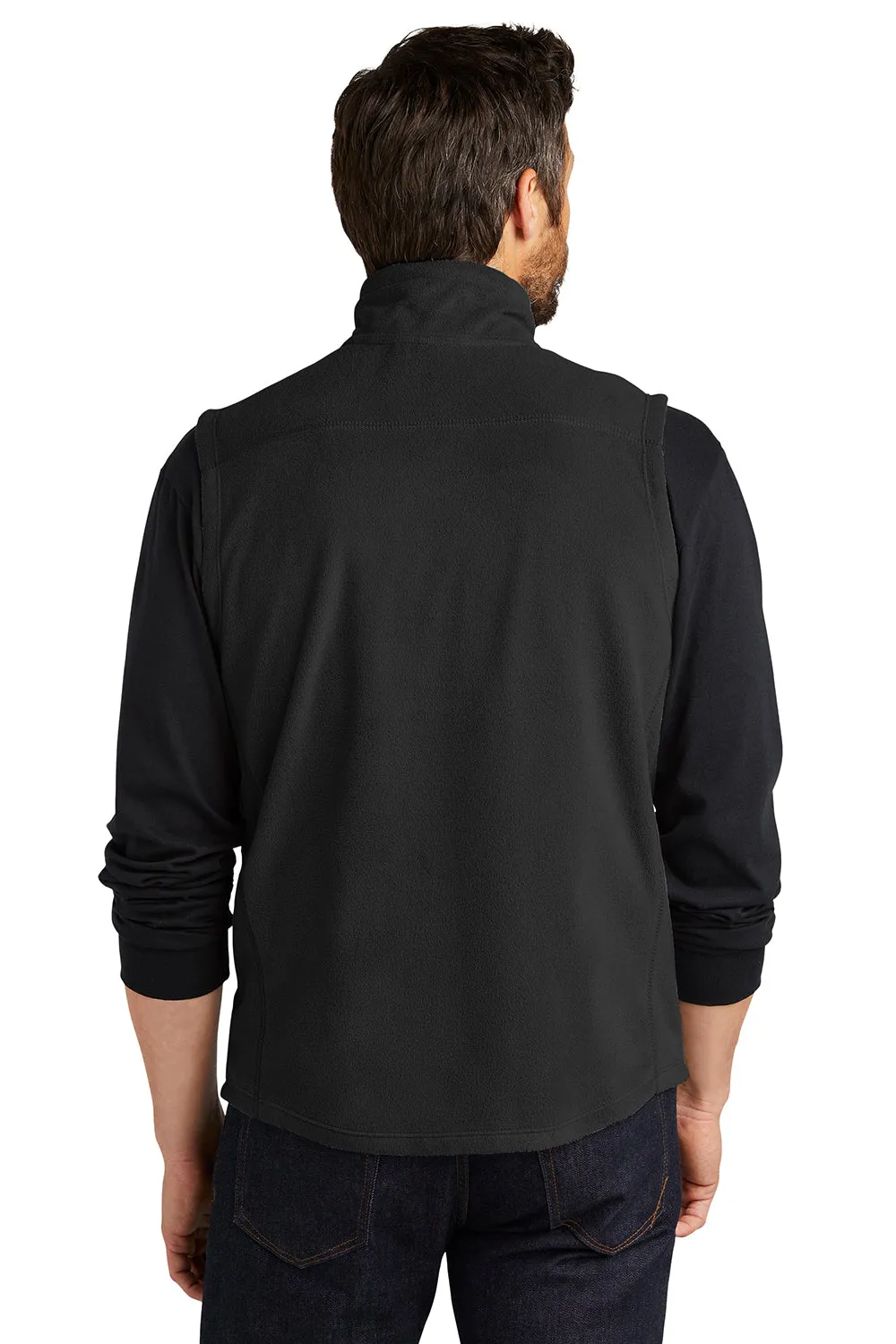 Port Authority Mens Pill Resistant Microfleece Full Zip Vest - Black