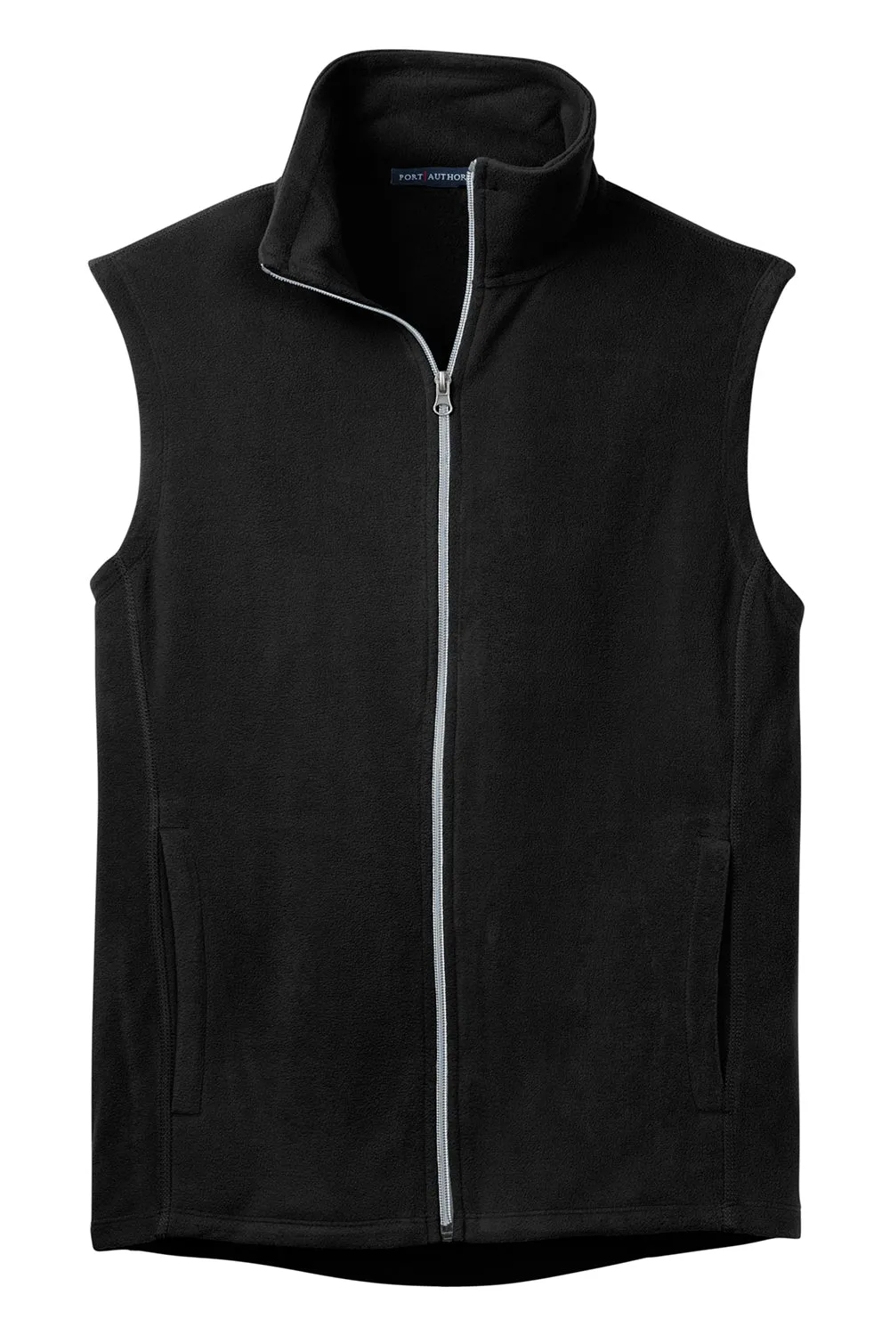 Port Authority Mens Pill Resistant Microfleece Full Zip Vest - Black
