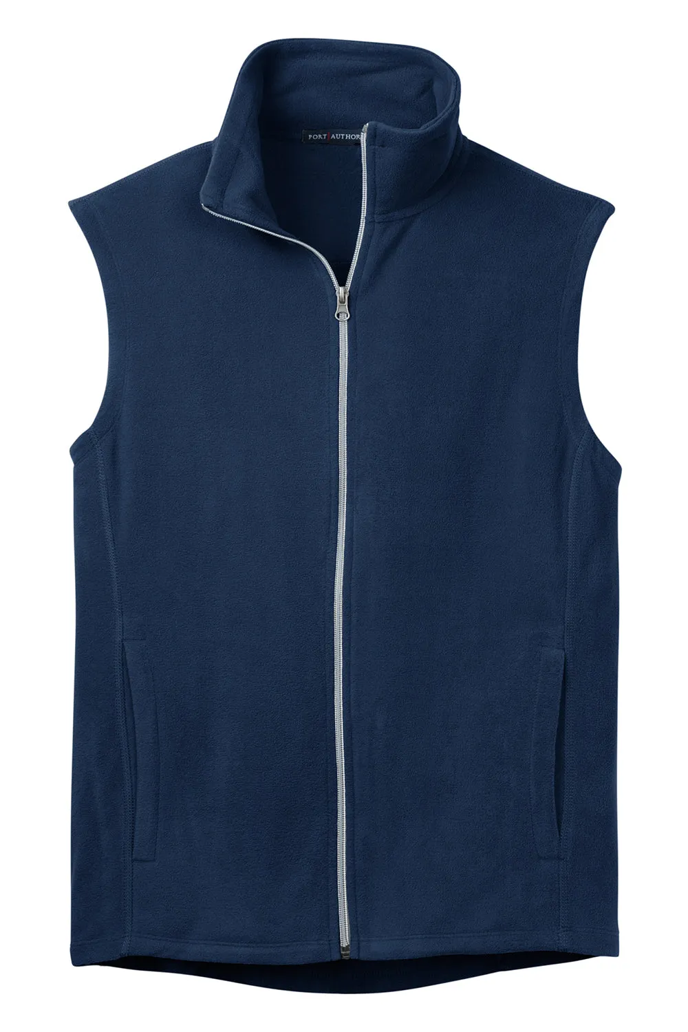 Port Authority Mens Pill Resistant Microfleece Full Zip Vest - True Navy Blue