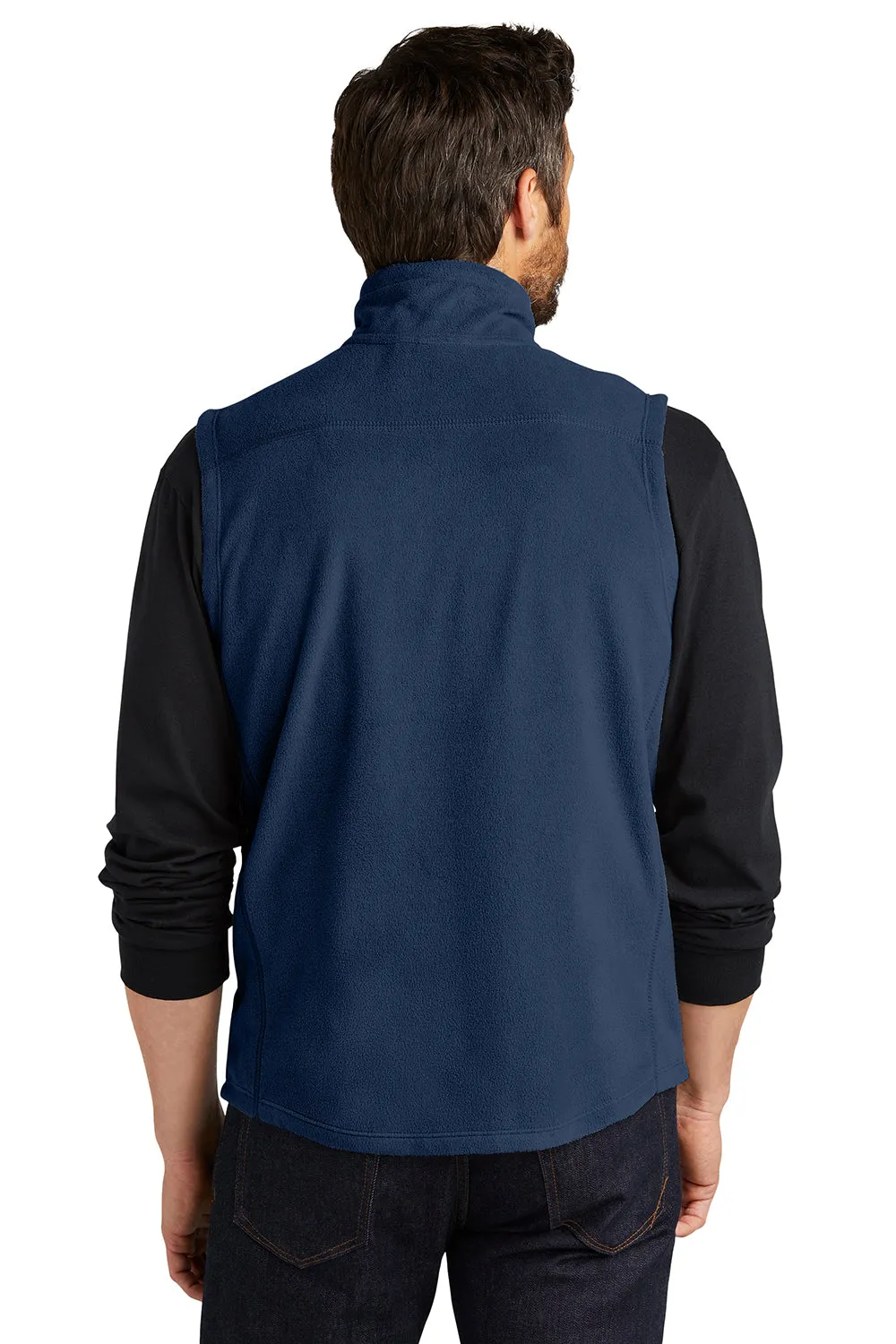 Port Authority Mens Pill Resistant Microfleece Full Zip Vest - True Navy Blue