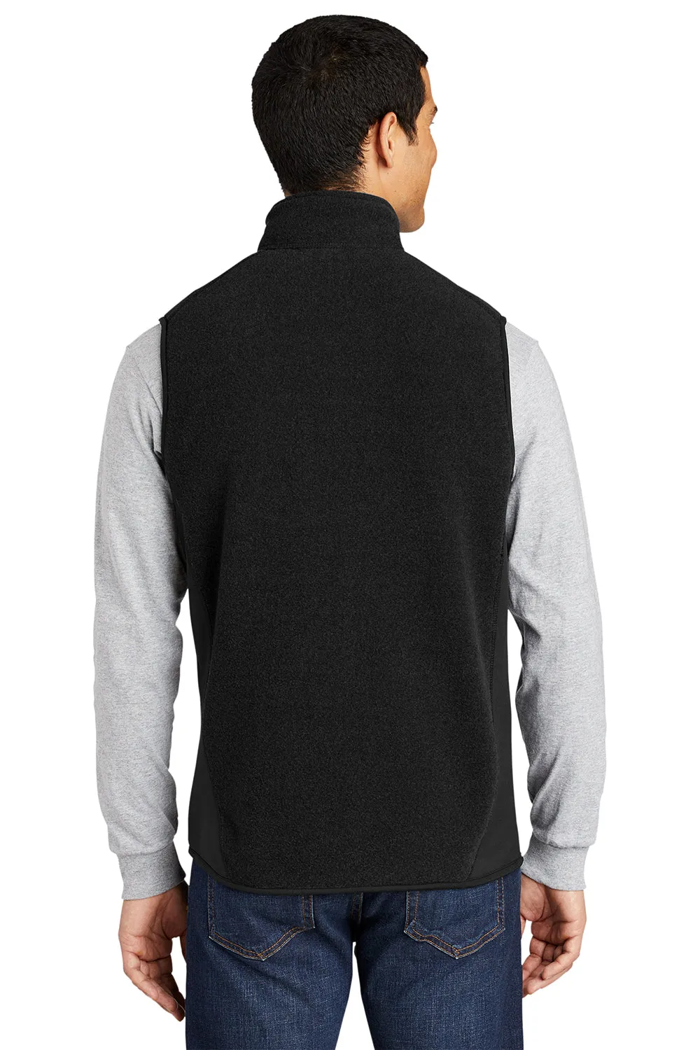 Port Authority Mens R-Tek Pro Pill Resistant Fleece Full Zip Vest - Black