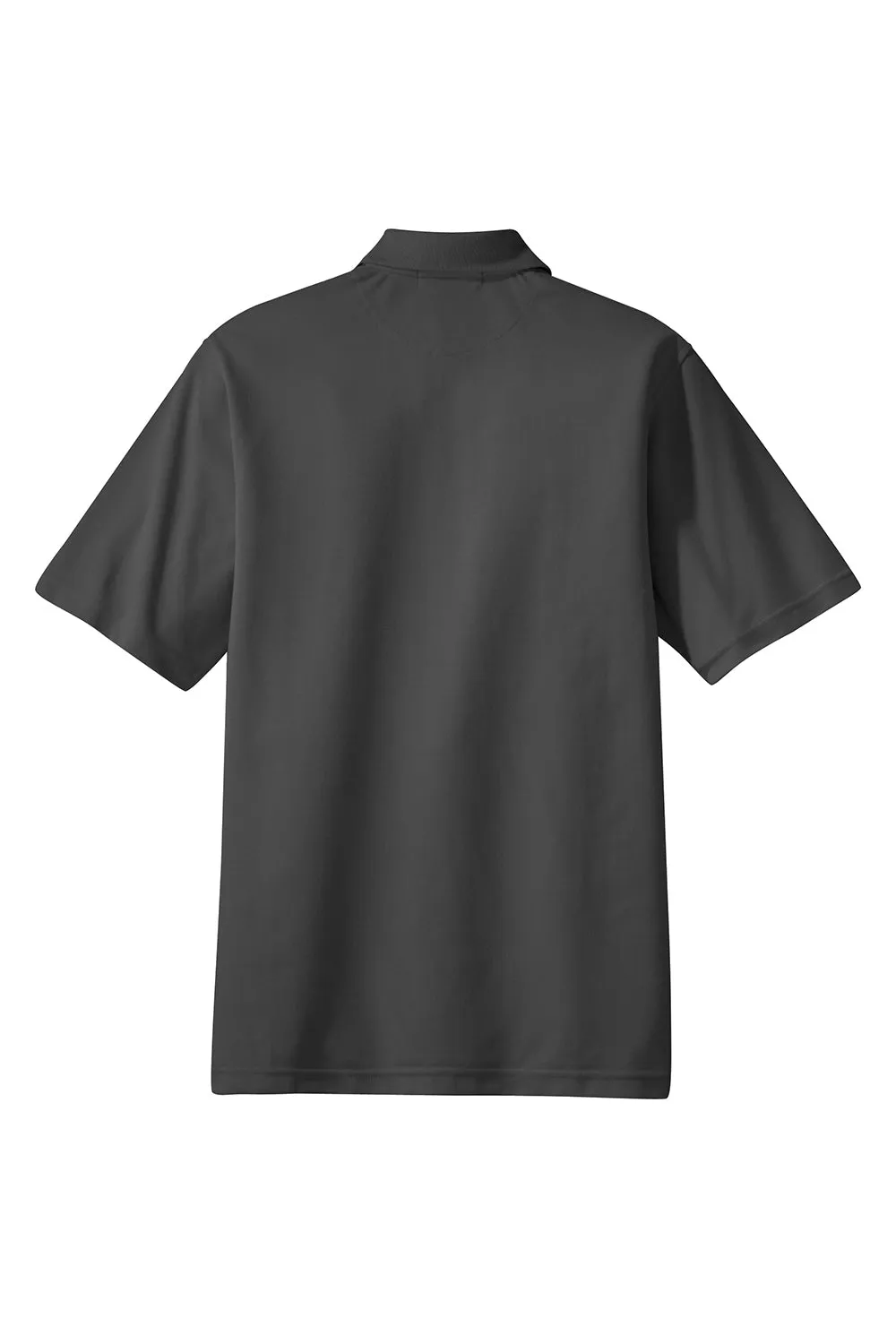 Port Authority Mens Rapid Dry Moisture Wicking Short Sleeve Polo Shirt - Charcoal Grey