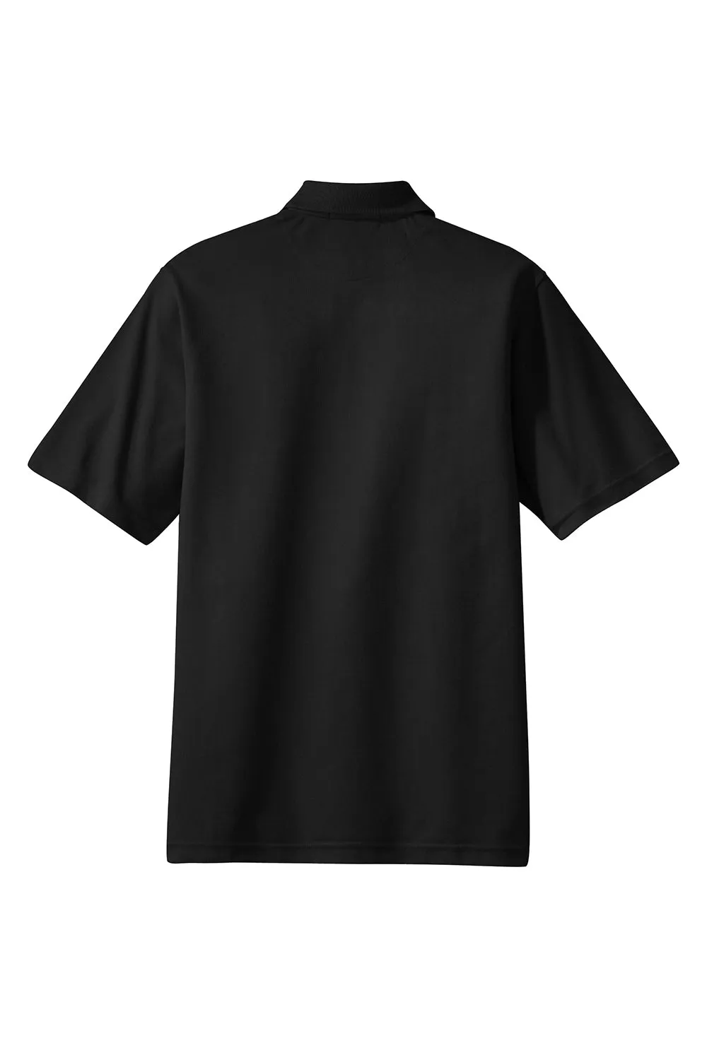 Port Authority Mens Rapid Dry Moisture Wicking Short Sleeve Polo Shirt - Jet Black