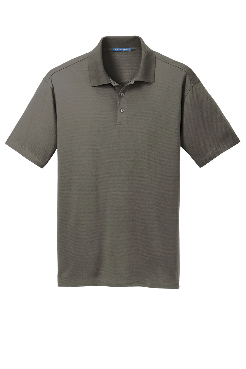 Port Authority Mens Rapid Dry Moisture Wicking Short Sleeve Polo Shirt - Smoke Grey