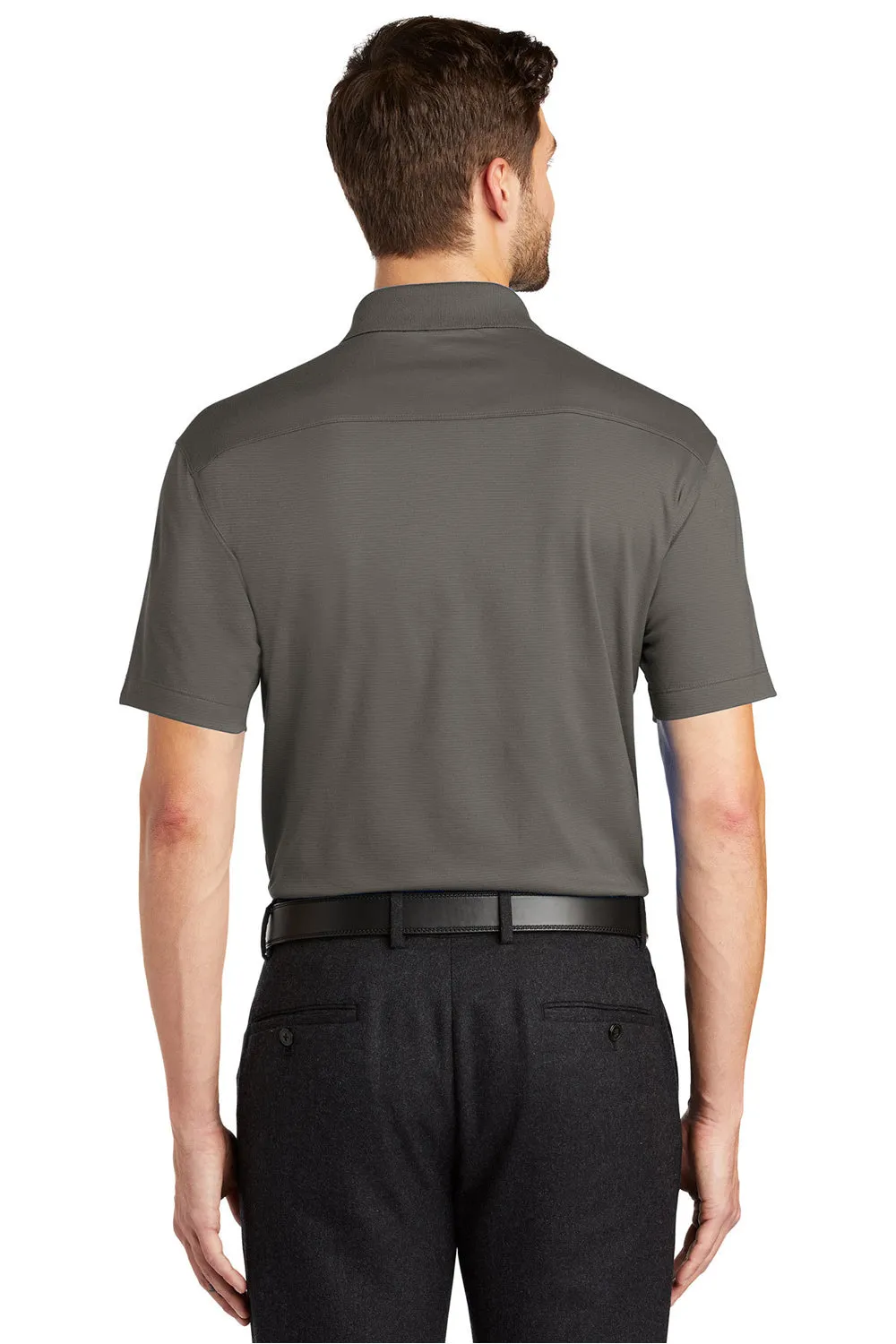 Port Authority Mens Rapid Dry Moisture Wicking Short Sleeve Polo Shirt - Smoke Grey