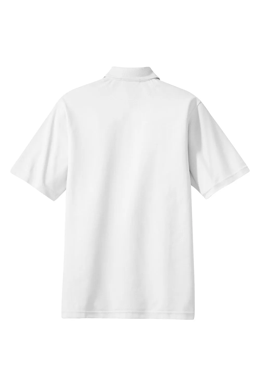 Port Authority Mens Rapid Dry Moisture Wicking Short Sleeve Polo Shirt - White