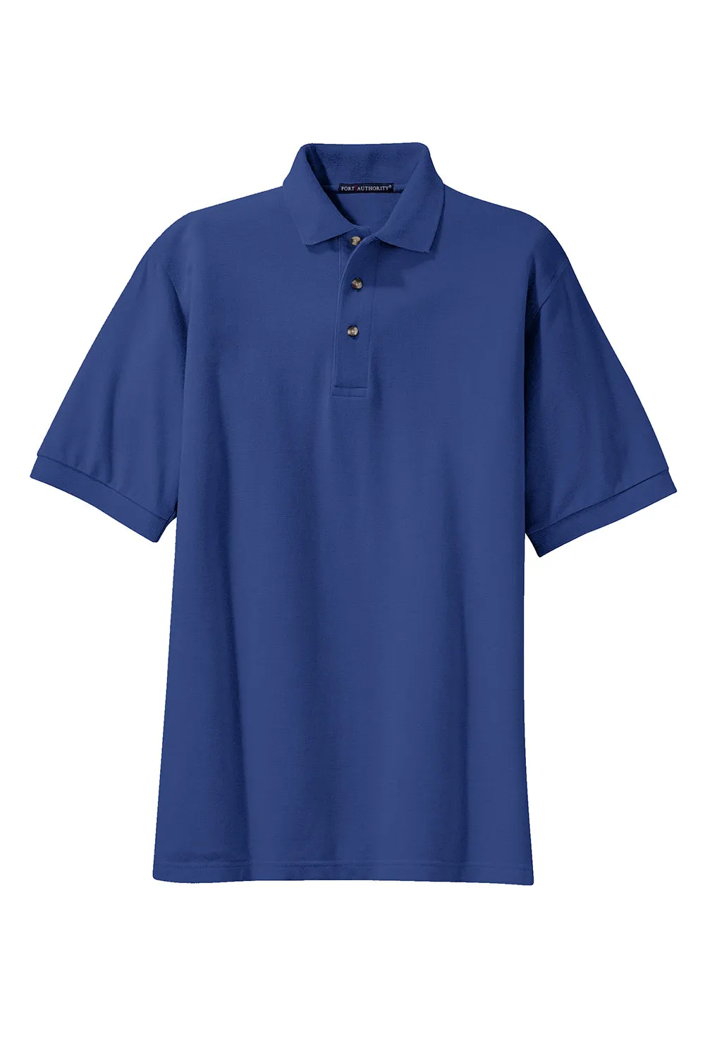 Port Authority Mens Shrink Resistant Short Sleeve Polo Shirt - Royal Blue