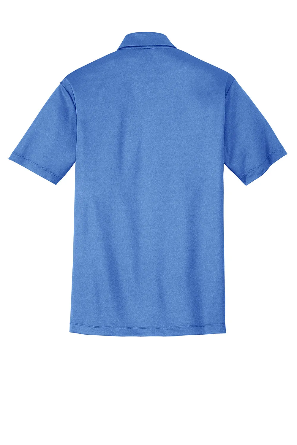 Port Authority Mens Silk Touch Performance Moisture Wicking Short Sleeve Polo Shirt - Carolina Blue