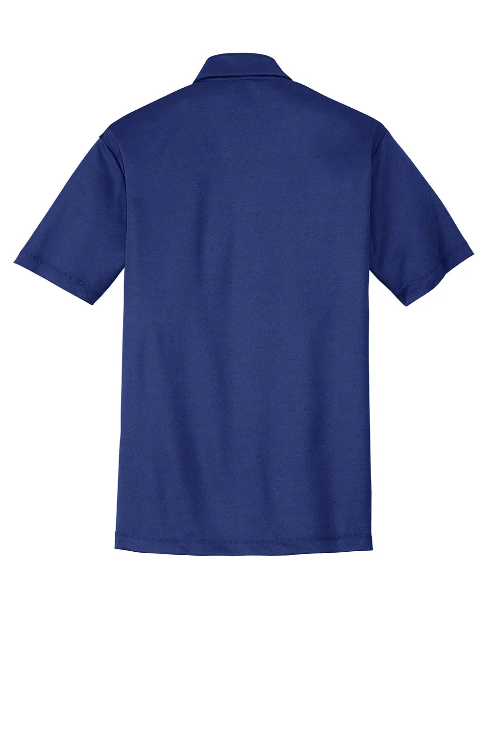 Port Authority Mens Silk Touch Performance Moisture Wicking Short Sleeve Polo Shirt - Royal Blue