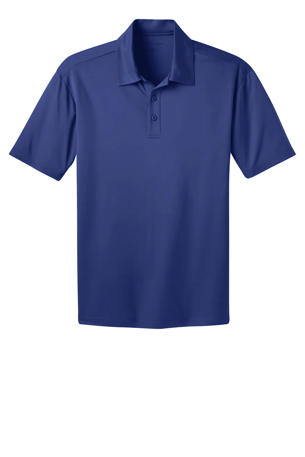 Port Authority Mens Silk Touch Performance Moisture Wicking Short Sleeve Polo Shirt - Royal Blue